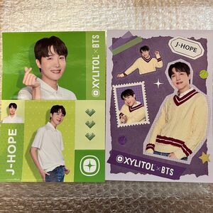 BTS キシリトール XYLITOL キャンペーン 当選品 非売品 デコシール シール ステッカー J-hope ホソク ホビ