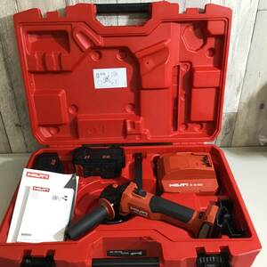 【中古品】 【美品】 HILTI ディスクグラインダ NURON AG4S-22 バッテリー2個 充電器 ケース付 ★即決価格★送料無料★