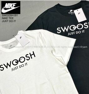 新品 ナイキ SWOOSH T-shirt スウッシュ ロゴ Tシャツ ブラック&ホワイト 黒 白 ［ 2XLサイズ ］ 2枚セット