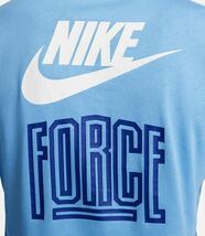 新品 NIKE ナイキ FORCE 長袖 Tシャツ ロングスリーブ ロンT 希少バックプリント 黒 水色 ブラック ブルー 2枚セット 3XL（4L）_画像5