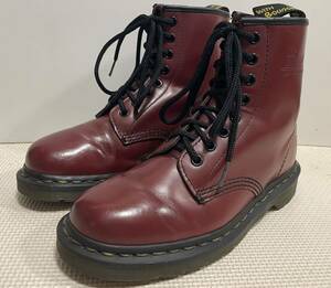 Dr Martens ドクターマーチン 8ホールレザーブーツUK6赤茶