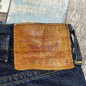 Vintage USA製 90s 98年製 リーバイス Levi's 201XX BIGE デニムパンツ 濃紺 ヴィンテージ 555 バレンシア工場 ビンテージ ジーンズ 11の画像5