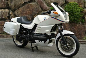 BMW K100RS 4V Anniversary limited model rare limitation 150 pcs Moto ko made single seat cowl specification original pannier attaching pearl white M line machine good condition 