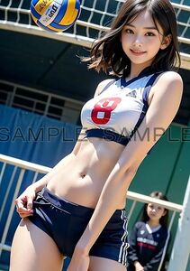 【 高画質 イラスト アート ポスター A4 】グラビア 美人 美女 写真 水着 巨乳 アイドル かわいい メイド コスプレ g-2197