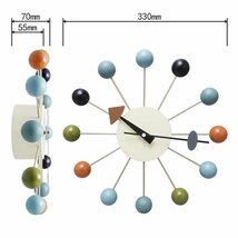 時計 掛け時計 ボールクロック 壁掛け時計 かけ時計 ウォールクロック デザイナーズ時計 デザイナーズ家具 時計 ☆8色選択/1点_画像8
