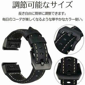 Garmin Fenix 7X 7 6X 6 5X 945対応 ベルト 交換バンド PUレザー素材 腕時計ベルト スマートウォッチ ベルト ☆6色/20/22/26mm選択/1点の画像5