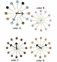 時計 掛け時計 ボールクロック 壁掛け時計 かけ時計 ウォールクロック デザイナーズ時計 デザイナーズ家具 時計 ☆8色選択/1点_画像9