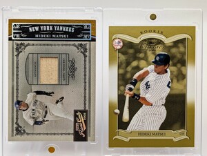 【50枚＆1500枚限定:2枚セット】2003 DONRUSS ROOKIE ＆ 2005 DONRUSS PLAYOFF GAME-USED BAT/ヤンキース