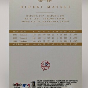 【10枚＆199枚限定:2枚セット】2004 FLEER ＆ 2007 TOPPS STERLING GAME-USED MEMORABILIA/ヤンキースの画像8