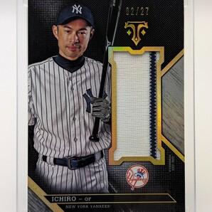 【27枚限定】イチロー/2016/Topps/Triple Threads/GAME-USED MEMORABILIA/ヤンキースの画像1