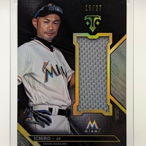 【27枚限定】イチロー/2016/Topps/Triple Threads/GAME-USED MEMORABILIA/マーリンズの画像1