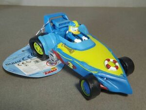  Disney Donald Duck PVC figure racing car BULLYLAND