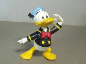  Disney Donald Duck PVC фигурка .. чёрный рубашка красный лента BULLYLAND