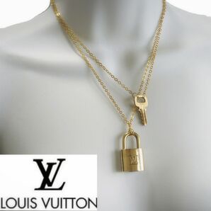 【LOUISVUITTON】OPENセール　南京錠 パドロック カデナ 鍵 ルイ ヴィトン ネックレス