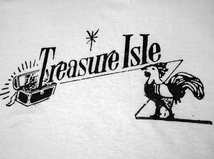 送込　Treasure Isle　No life No Rocksteady　半袖Tシャツ　白　XLサイズ _画像2