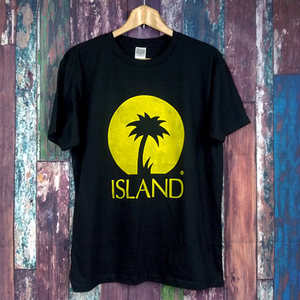 送込　Island Records　クリス ブラックウェル　半袖Tシャツ　黒　Lサイズ 