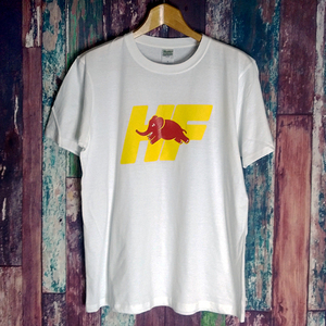 送込　ランチア デルタ HF 赤像ロゴ　半袖Tシャツ　白　2XLサイズ