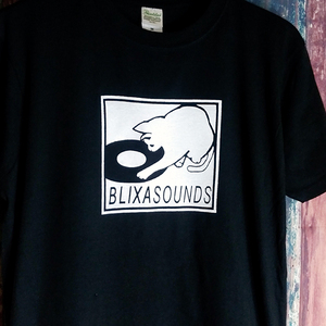 送込　BLIXA SOUNDS　ブリクササウンド　 半袖Tシャツ　黒　Ｍサイズ