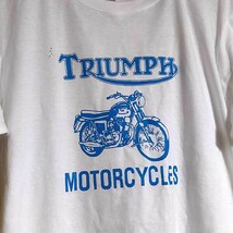 送込　TRIUMPH ボブディラン着用　追憶のハイウェイ61 復刻　半袖Tシャツ　白　Mサイズ _画像2