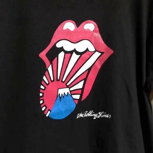 送込　THE ROLLING STONES 旭日富士ベロマーク　ローリングストーンズ　半袖Tシャツ　黒　Mサイズ