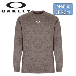 OAKLEY FOA405782 ENHANCE LS GRID CREW 3.7【オークリー】【ロンT】【長袖】【29A/Dark Grey Heather】【JPN/Mサイズ】【Wear】