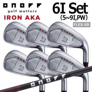 ONOFF IRON AKA #5~9,PW 6本セット【オノフ】【アイアンセット】【赤】【アカ】【2022年】【SMOOTH KICK　MP-522I】【フレックス：SR】