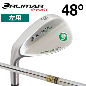 【レフティー】ORLIMAR ウェッジ SPIN BITE WEDGE【オリマー】【スピンバイト】【グリーンバッジ】【スチールシャフト】【左用】【48度】