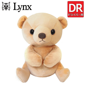 Lynx アニマルキャディ ドライバー用 ヘッドカバー くま【リンクス】【ぬいぐるみ】【キャラクター】【DR用】【HeadCover】