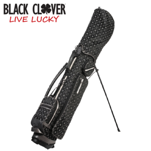 BLACK CLOVER 7.0型 モノグラム スタンド式 キャディバッグ BA5KNC02【ブラッククローバー】【スタンドタイプ】【Black】【CaddyBag】