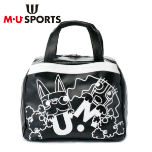 M・U SPORTS キャラクター 単色プリント ボストンバッグ 703J1206【MUスポーツ】【ボストンバッグ】【ブラック】【GolfBag】