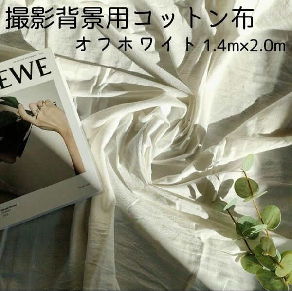 背景布 オフホワイト 記念写真 おうちスタジオ バックスクリーン 140×200 商品撮影 誕生日 パーティー カーテン ラグ