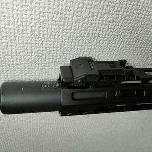 1円 初速93/フルメタル/長射程流速カスタム/東京マルイパーツ組込み M4 ショートカスタム KMサイレンサー PDIバレル 宮川ゴム 電動ガンの画像5