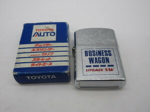  beautiful goods not for sale [TOYOTA AUTO BUSINESS WAGON LITEACE Lite Ace SW ZIPPO type lighter in box ] made in Japan business Wagon 