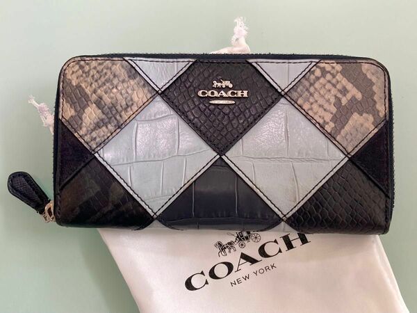 【COACH コーチ 長財布 ウォレット レザー 財布】　　　