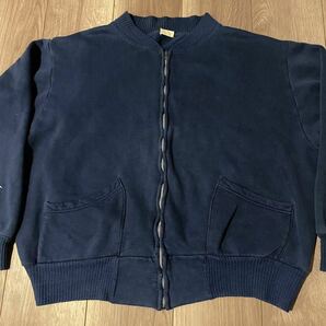 SPECIAL XL AKOM 50s separate pocket full zip sweat cardigan アコム セパポケ フルジップ スウェット カーディガン(検40s 60s)の画像1