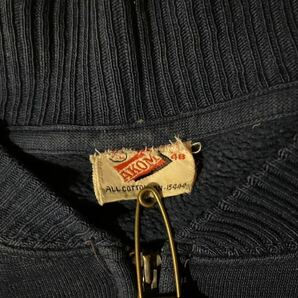 SPECIAL XL AKOM 50s separate pocket full zip sweat cardigan アコム セパポケ フルジップ スウェット カーディガン(検40s 60s)の画像2