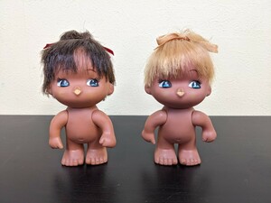 ソフビ　昭和のおもちゃ　ヌード　日焼けの女の子　　JAPAN製　レトロ　日本製