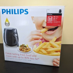 未使用保管品 通電確認 フィリップス PHILIPS ノンフライヤー 揚げ物 Nonfryer フライヤー 調理家電 調理器具 ブラックの画像1