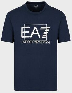エンポリオ アルマーニ EA7 Visib Tシャツ ピマコットン製 ネイビーM
