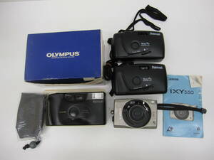 カメラ祭 フィルムカメラ 5点おまとめセット 使用品 自宅保管品 Canon OLYMPUS 富士フイルム PANORAMA IXY330 IZN220 現状品