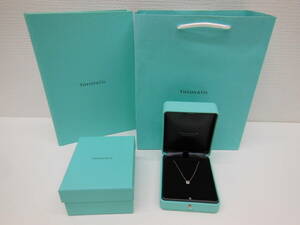 ブランド祭 アクセサリー祭 ティファニー Pt950/Au750 ソレスト 0.18ct ネックレス 美品 TIFFANY&Co. イエローダイヤ プラチナ