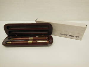 文具祭 WOODY PEN SET 未使用 保管品 木製 ボールペン シャープペンシル