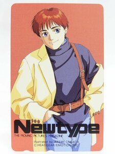  rare telephone card!! unused telephone card 50 frequency ×1 monthly Newtype takada Akira beautiful Mobile Police Patlabor Newtype 1992 year special collection number cover [1]*P