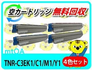 リサイクルトナー TNR-C3EK1/C1/M1/Y1 【4色セット】