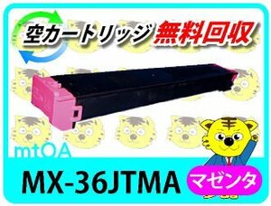 シャープ用 リサイクルトナー MX-36JTMA MX-2610FN対応 マゼンタ