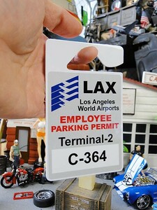カリフォルニアン専用パーキングパーミット（ロサンゼルス国際空港） ■ アメリカン雑貨 アメリカ雑貨