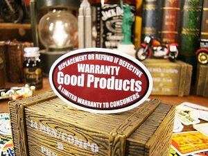 アメリカン　アドバタイジング　ステッカー　Sサイズ　（No.38/Good　Products）　アメリカン雑貨　アメリカ雑貨　