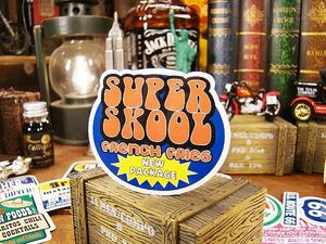 アメリカン　アドバタイジング　ステッカー　Lサイズ　（No.50/SUPER SKOOL）　アメリカン雑貨　アメリカ雑貨　車　シール　ブランド