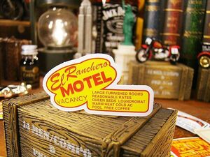 アメリカン　アドバタイジング　ステッカー　Sサイズ　（No.40/MOTEL）　アメリカン雑貨　アメリカ雑貨　