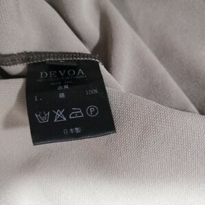 DEVOA ルーズフィットソフトジャージー 1 CSC-MSC1 デヴォア Short sleeve loose fit soft jersey tシャツ ヴィリジアン デヴォアの画像7